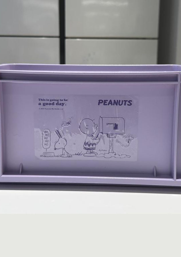 Organizador Grande Apilable sin Tapa Serie Snoopy Miniso