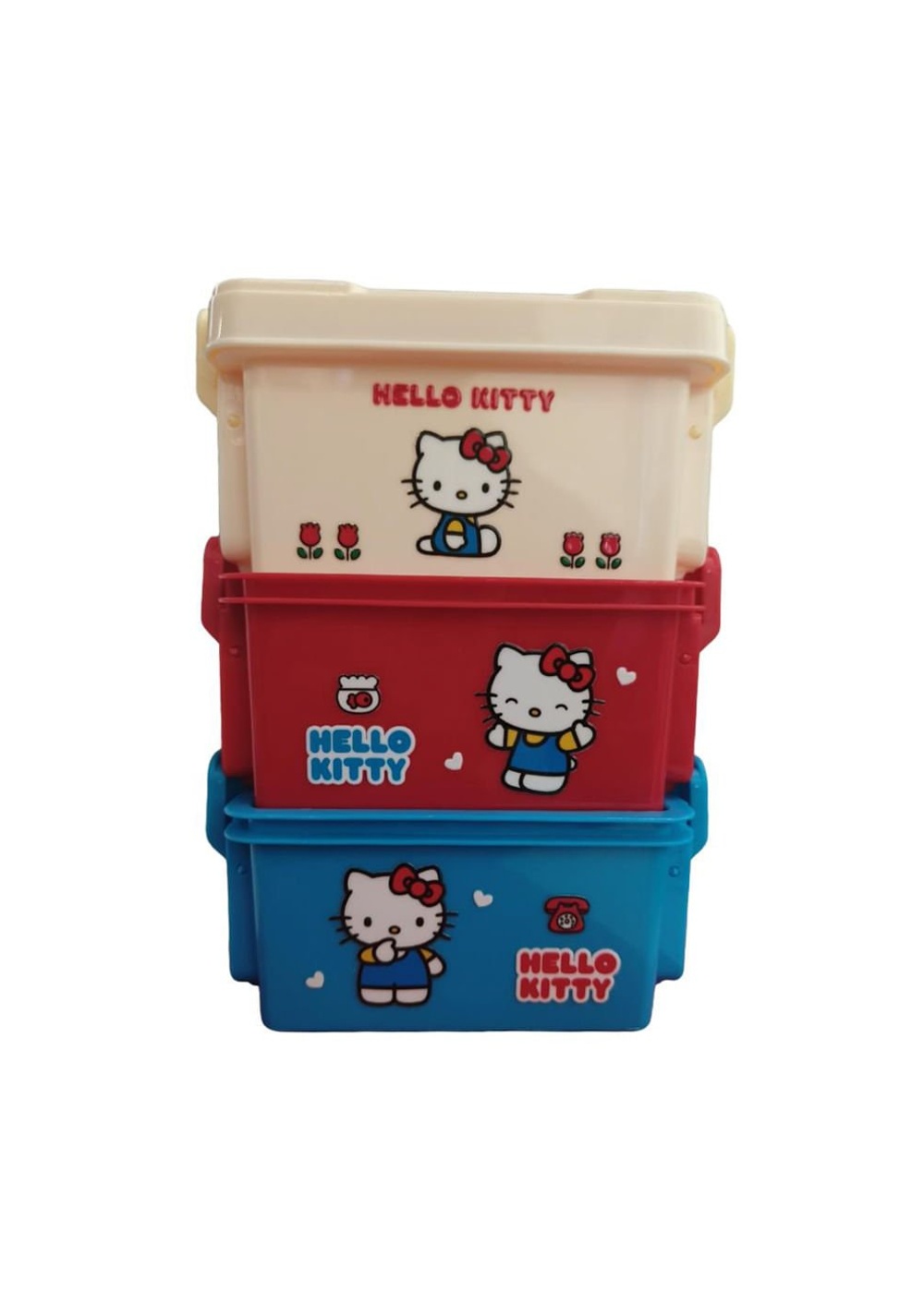 Organizador con Hebillas Hello Kitty 3 Piezas Miniso