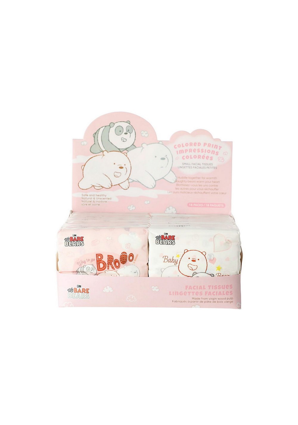 Pañuelos Faciales Colección We Bare Bears Miniso