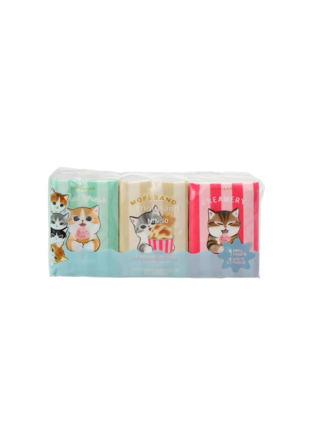 Pañuelos Ice Cream Colección Mofusand Miniso