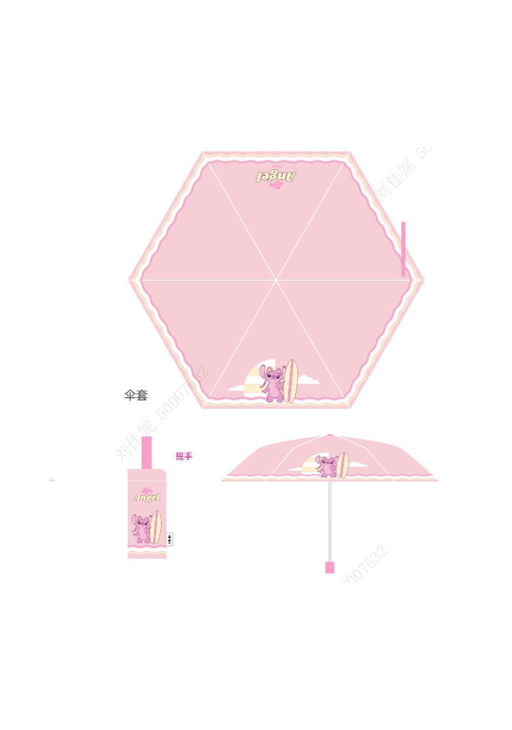 Paraguas Plegable Disney Angel Protección Miniso para Mujer - Vista 2