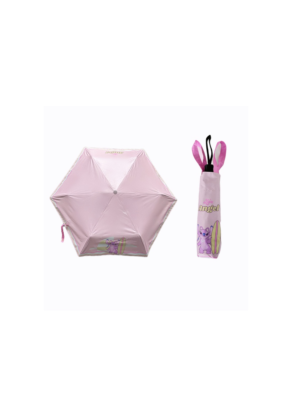 Paraguas Plegable Disney Angel Protección Miniso para Mujer