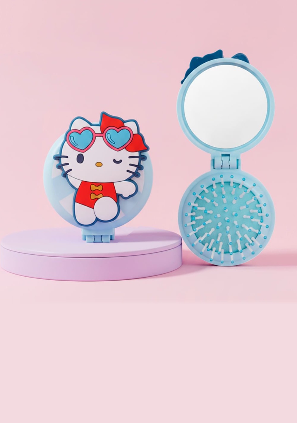 Peine de Cabello con Espejo Plegable Hello Kitty Miniso para Mujer - Vista 3