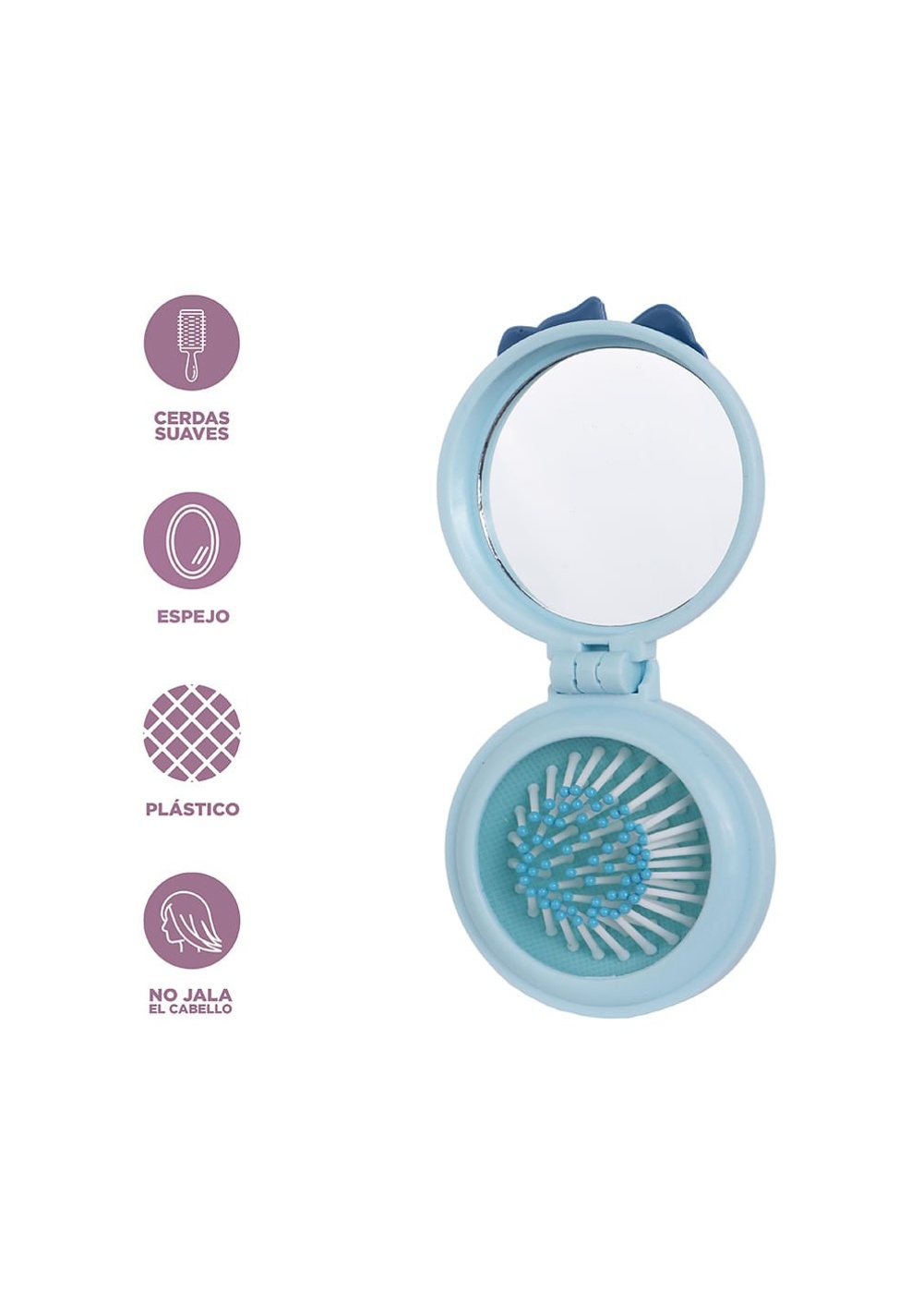 Peine de Cabello con Espejo Plegable Hello Kitty Miniso para Mujer - Vista 4