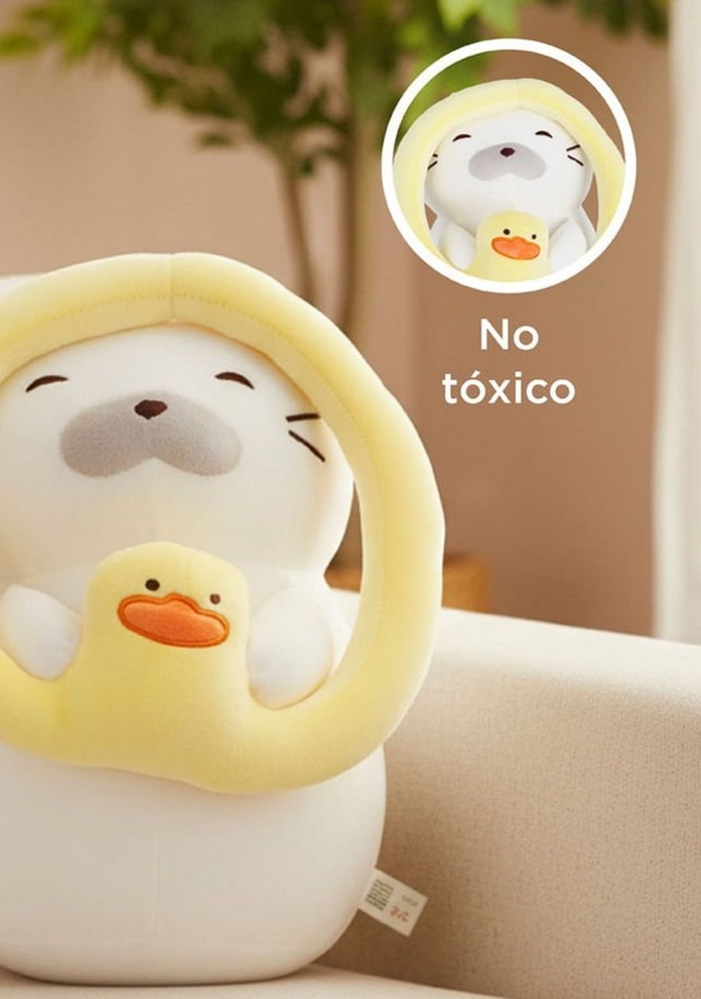 Peluche 14 In Foca con Inflable de Pato Miniso Unisex - Vista 6