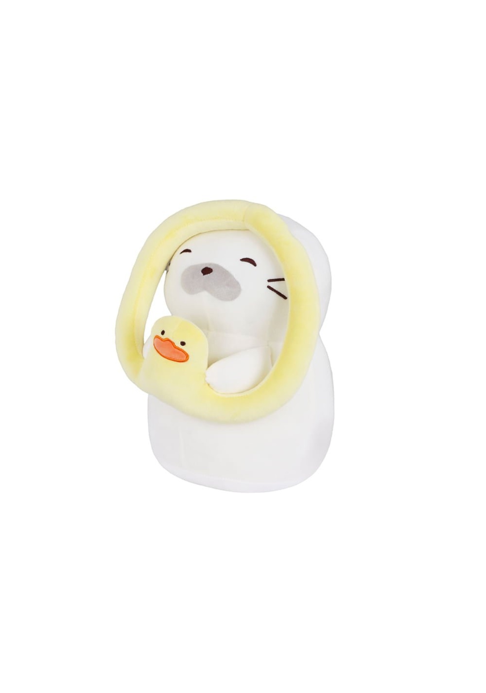 Peluche 14 In Foca con Inflable de Pato Miniso