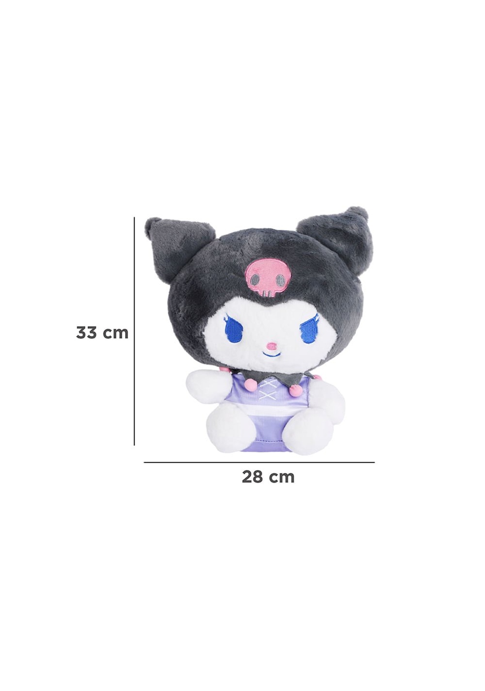 Peluche 25 Cm Disfruta el Verano Kuromi Miniso Unisex - Vista 8
