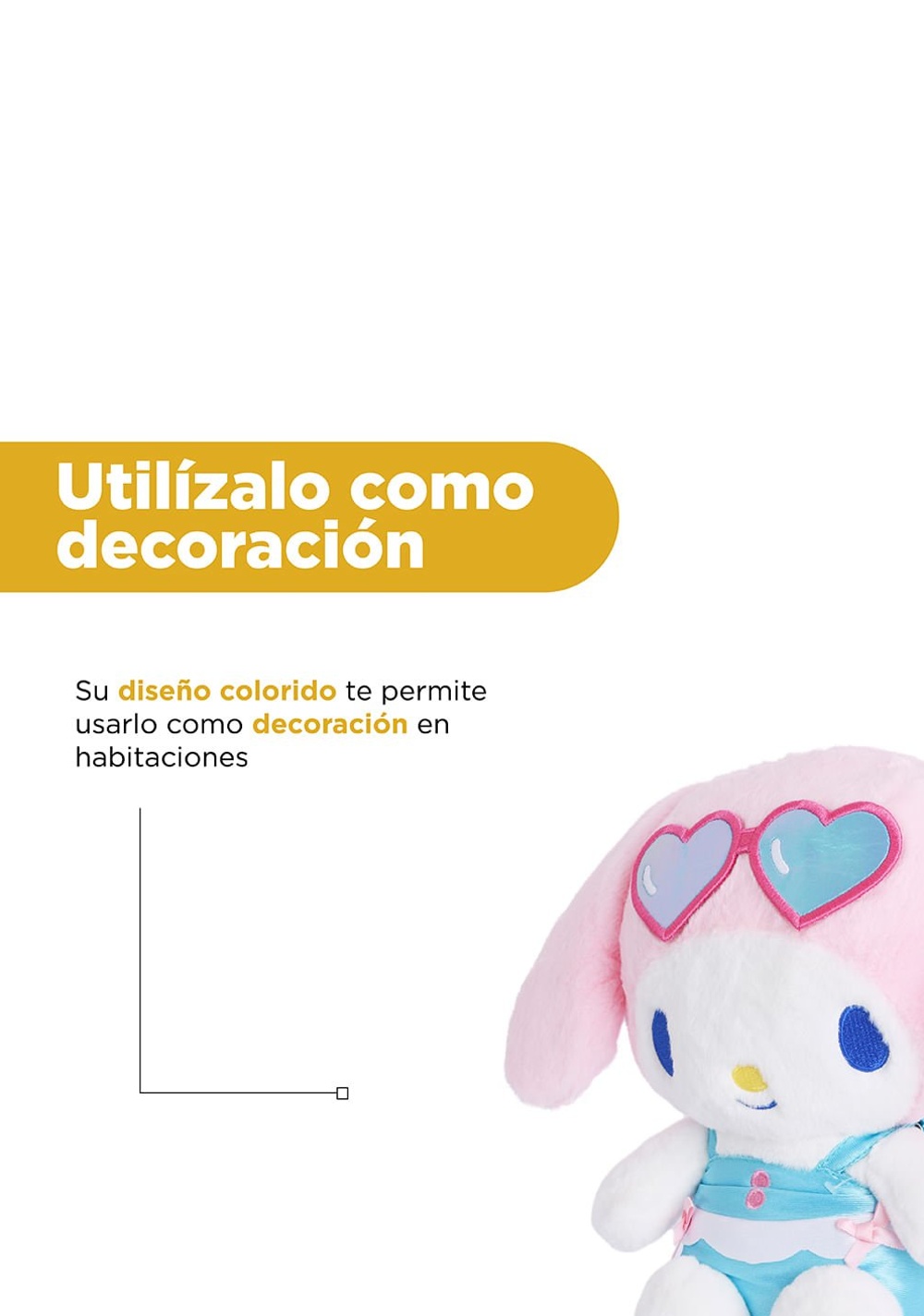 Peluche 25 Cm Disfruta el Verano My Melody Miniso Unisex - Vista 7
