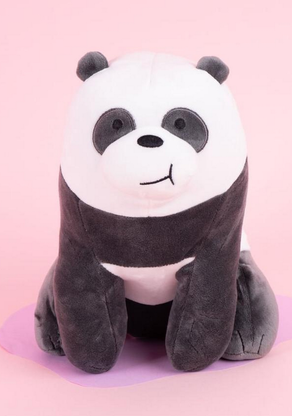 Peluche 28 Cm Agazapado Panda We Bare Bears Miniso Unisex - Vista 7