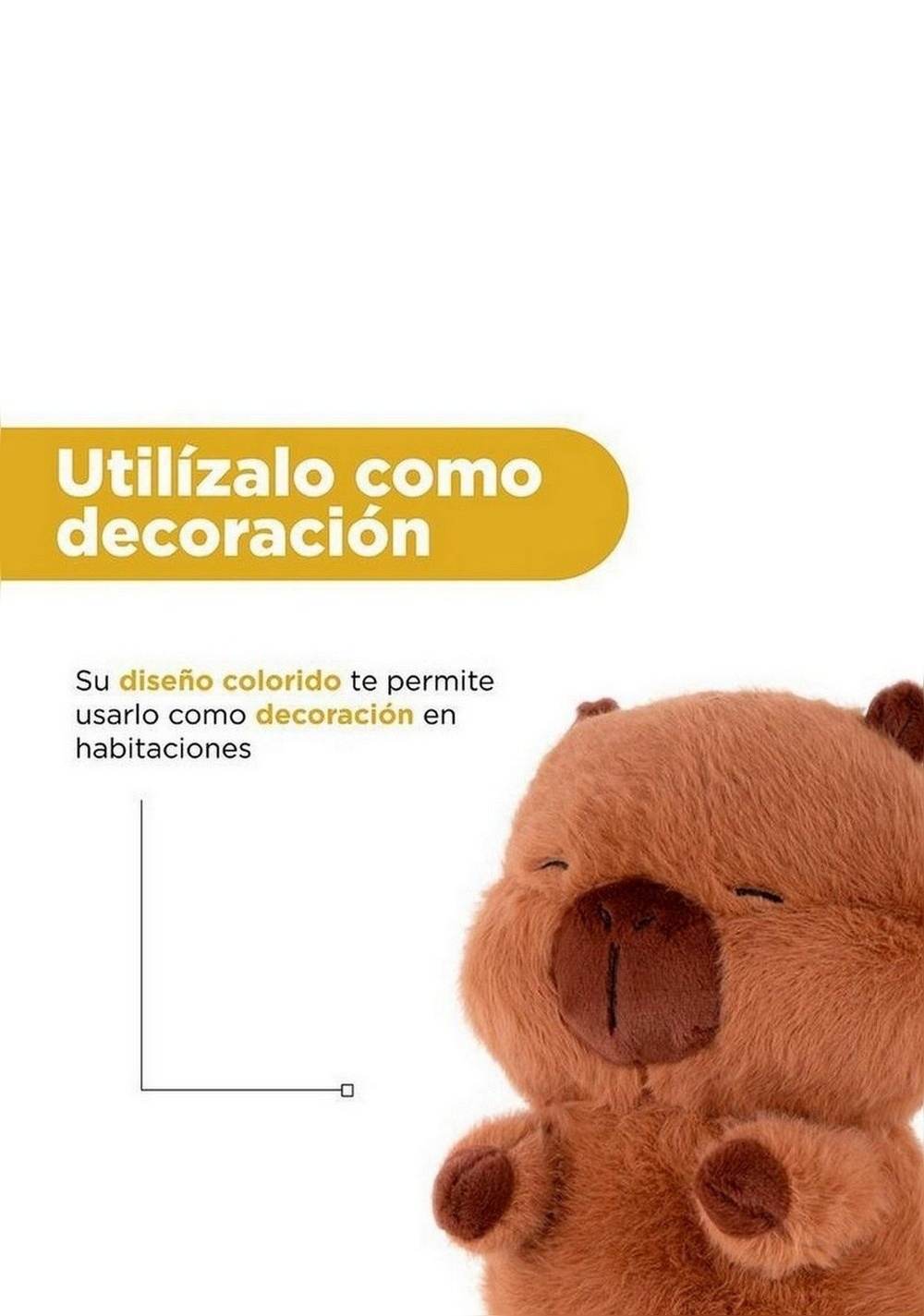 Peluche de Capybara Colección Mimibara Mini Family Miniso Unisex - Vista 7