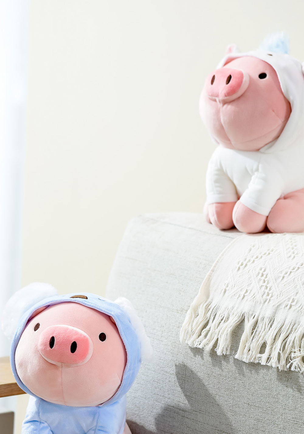 Peluche Cerdita con Disfraz Gigi Mini Family Miniso Unisex - Vista 3