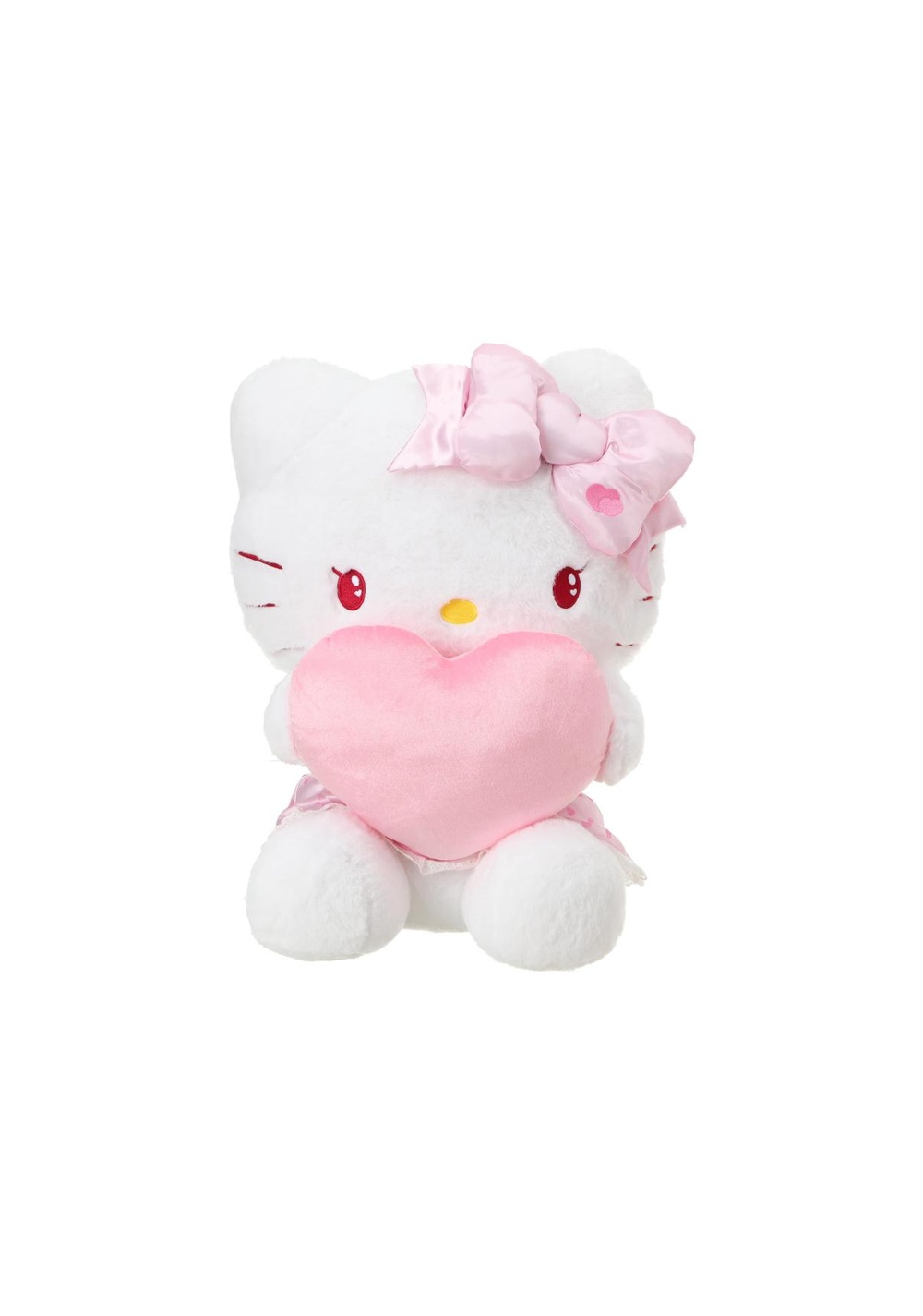 Peluche Hello Kitty Sosteniendo un Corazón 50 Cm Miniso