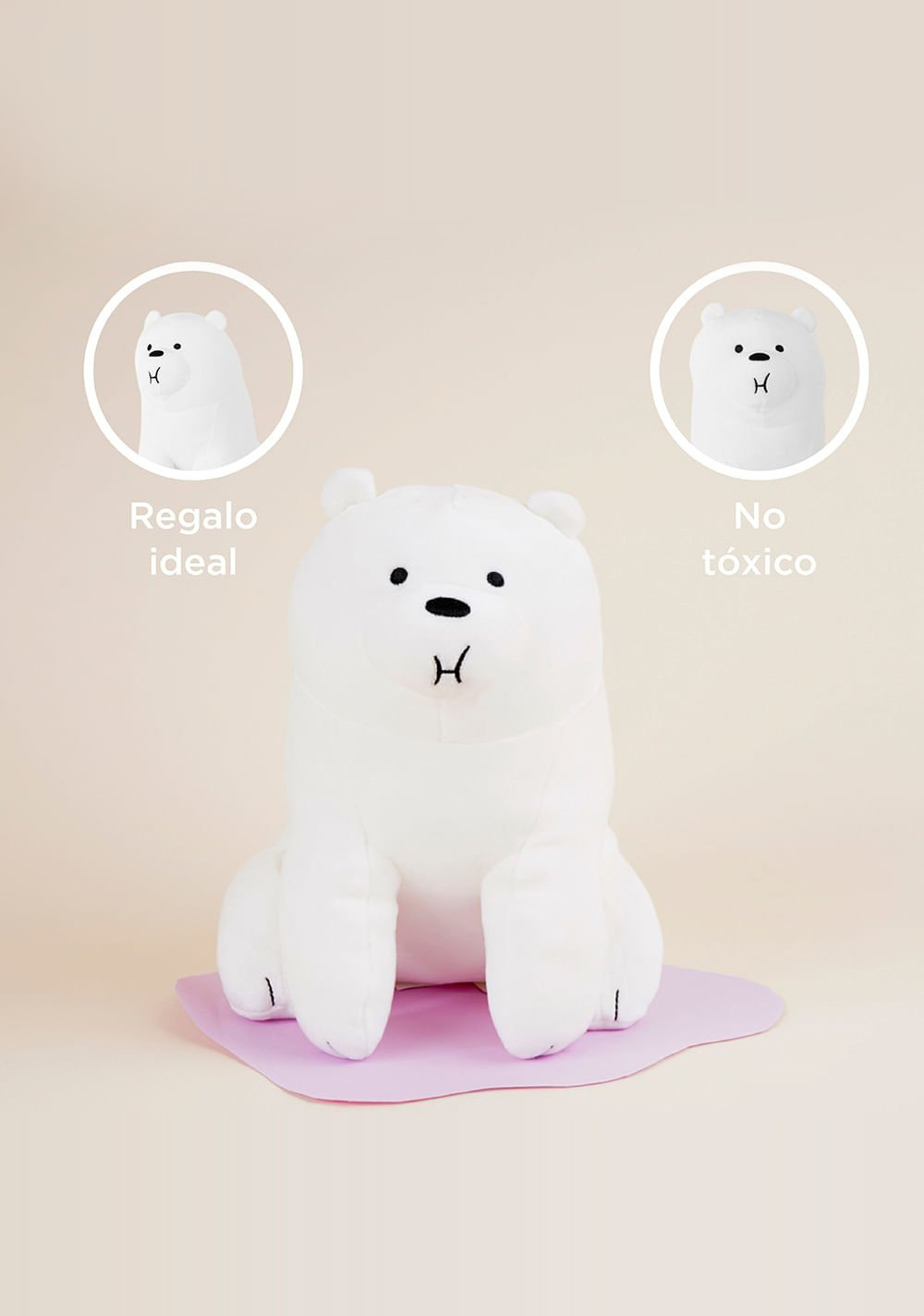 Peluche Music Polar We Bare Bears Miniso Unisex - Vista 6