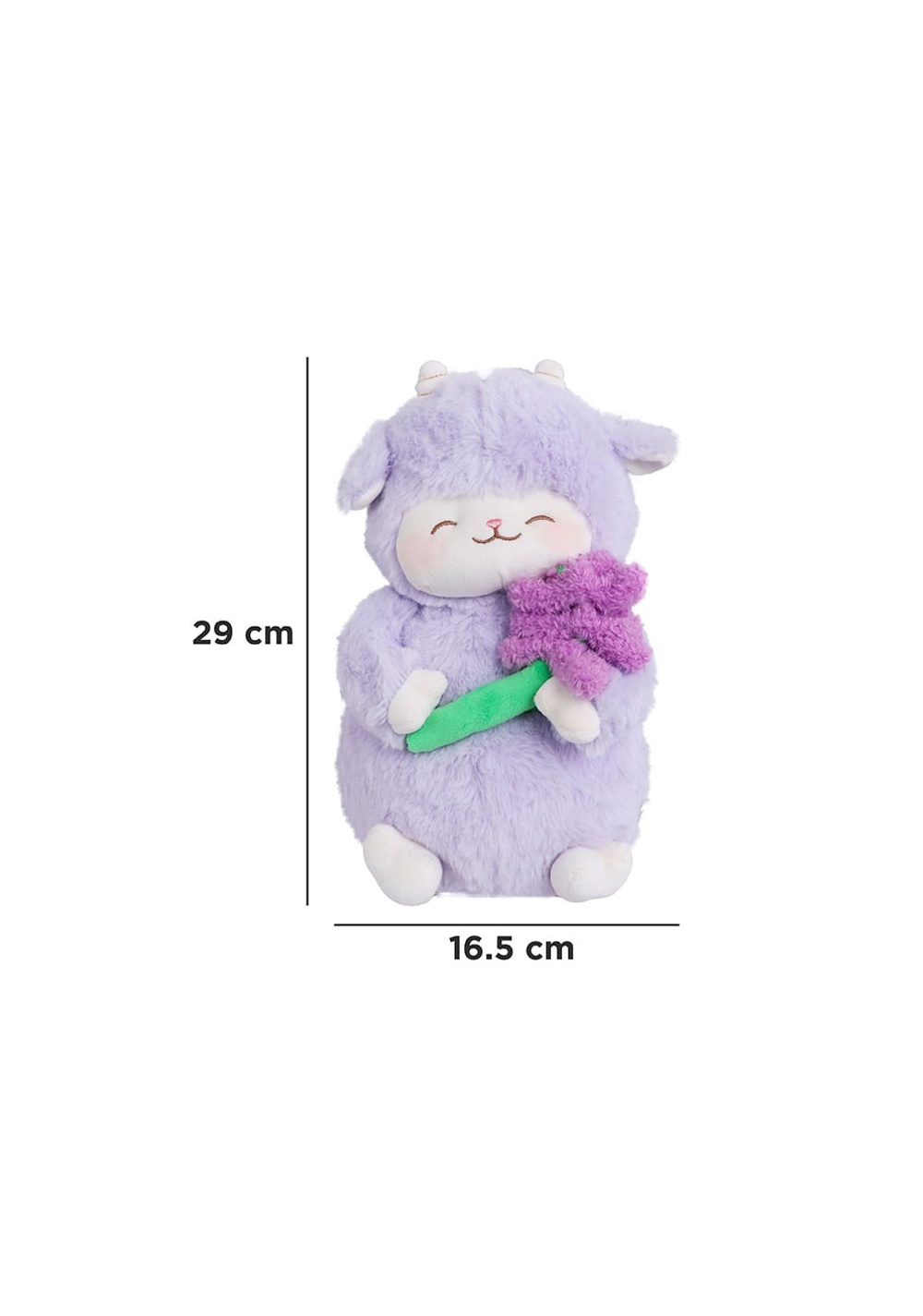 Peluche Oveja con Flor Decorativo Cici Mini Family Miniso Unisex - Vista 8