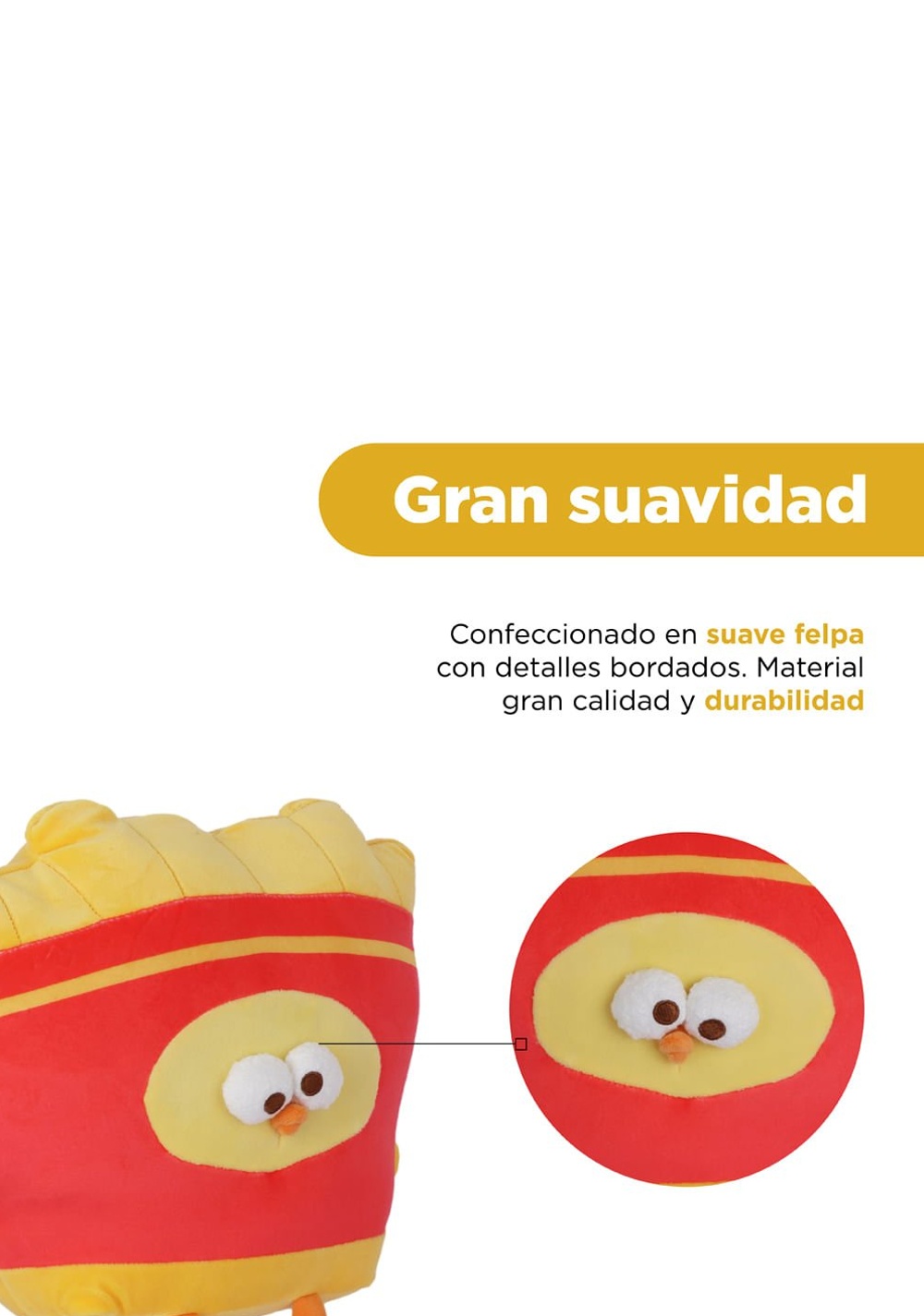 Peluche Papas Fritas 30x31 Cm Decorativo Dundun Miniso Unisex - Vista 5