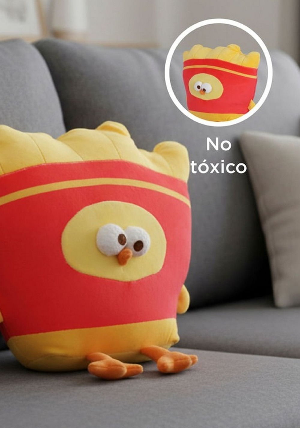 Peluche Papas Fritas 30x31 Cm Decorativo Dundun Miniso Unisex - Vista 6