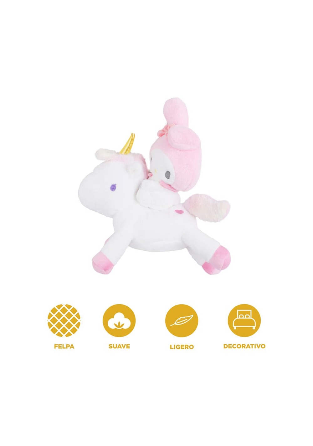 Peluche Riding 43x39 Cm Decorativo My Melody Miniso Unisex - Vista 4