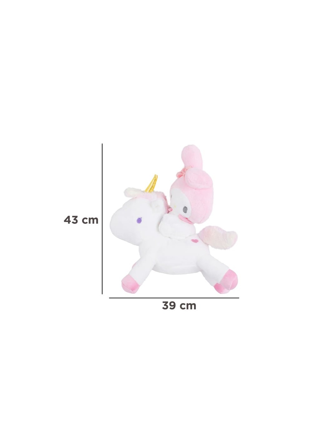 Peluche Riding 43x39 Cm Decorativo My Melody Miniso Unisex - Vista 8