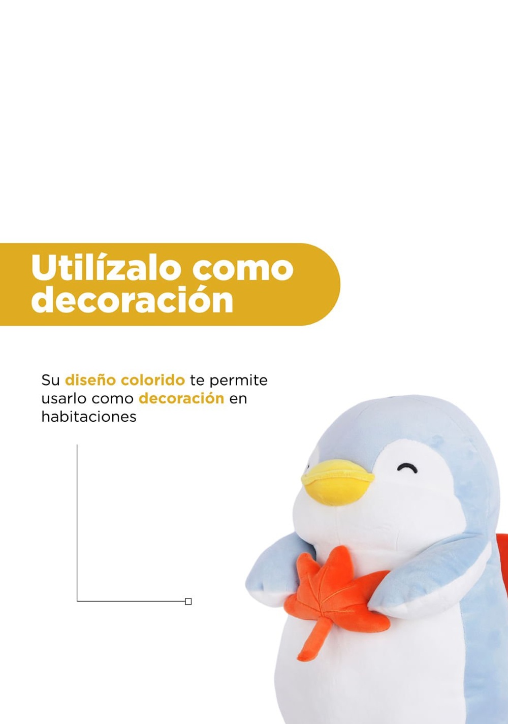 Peluche Sr. City Pen 25x38 Cm Decorativo Miniso Unisex - Vista 7
