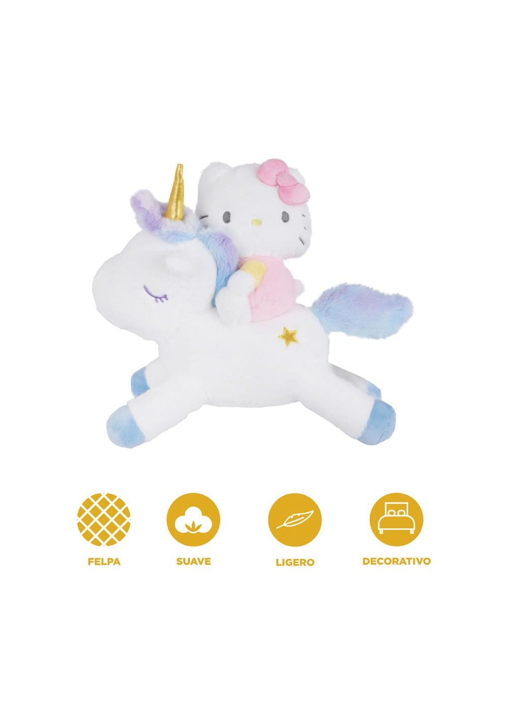 Peluche Unicornio Riding Hello Kitty Miniso Unisex - Vista 4