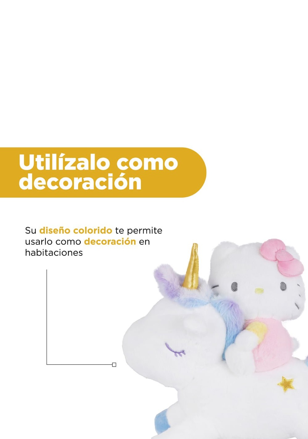 Peluche Unicornio Riding Hello Kitty Miniso Unisex - Vista 7