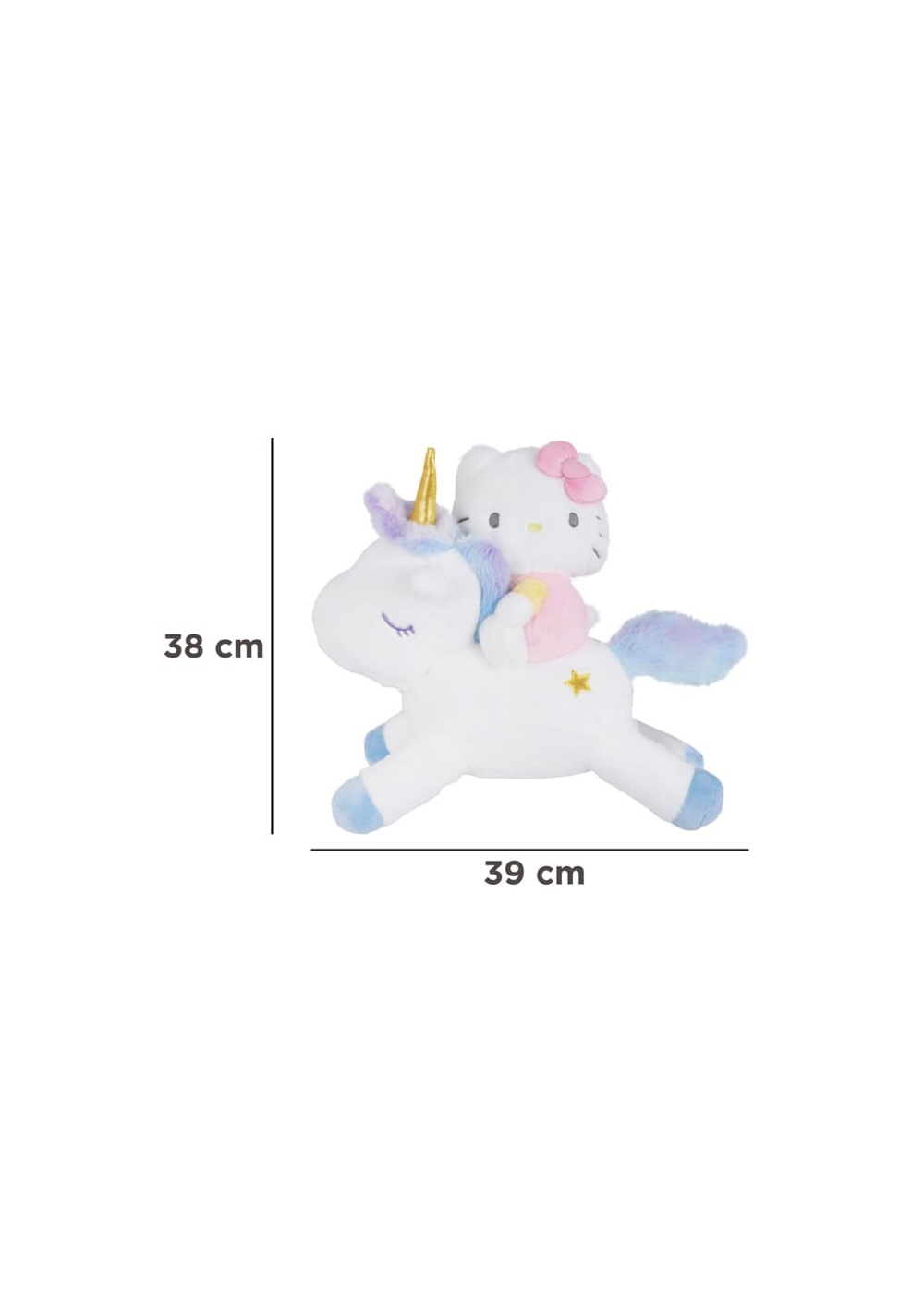Peluche Unicornio Riding Hello Kitty Miniso Unisex - Vista 8