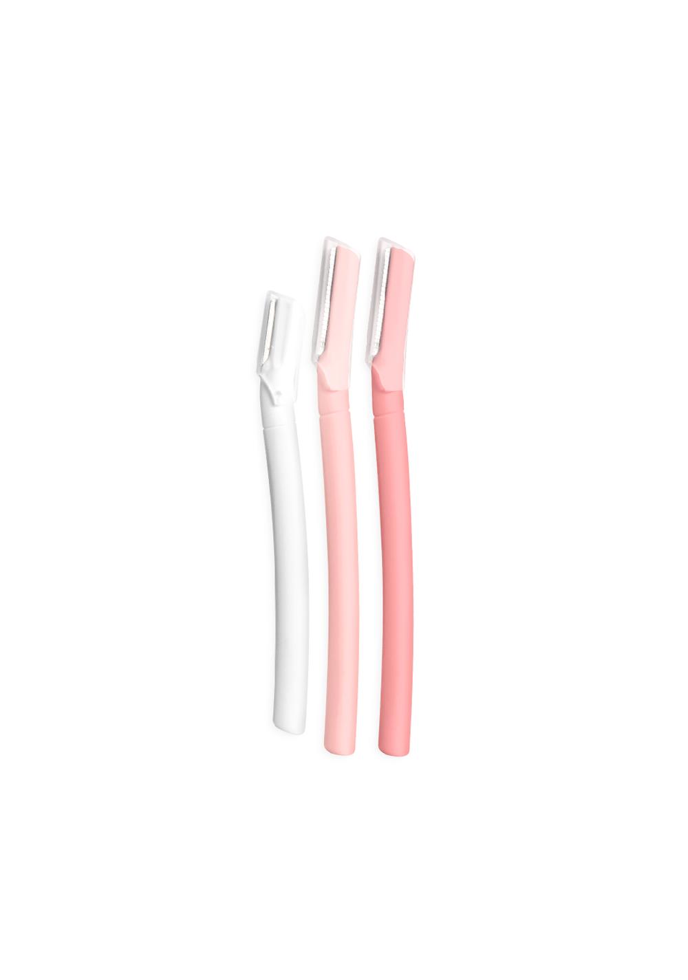 Perfiladores de Cejas Peach 3 Pzas Pink Miniso