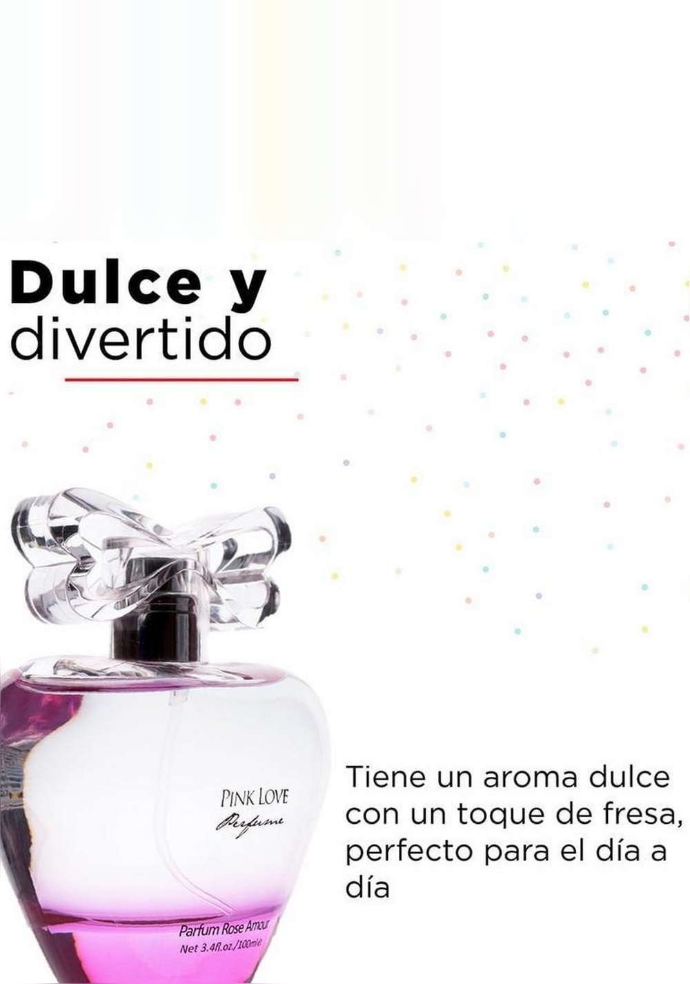 Perfume Pink Love Dulce con Aroma a Fresa Miniso para Mujer - Vista 4