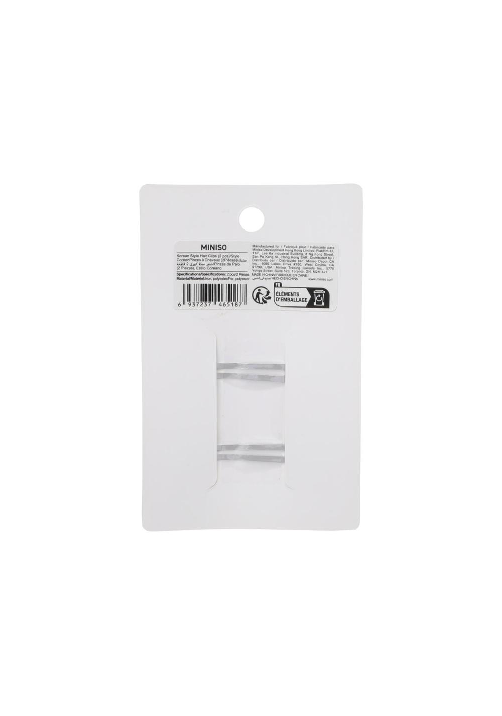 Pinza para el Cabello Estilo Coreano (2 Unidades) Miniso para Mujer - Vista 5