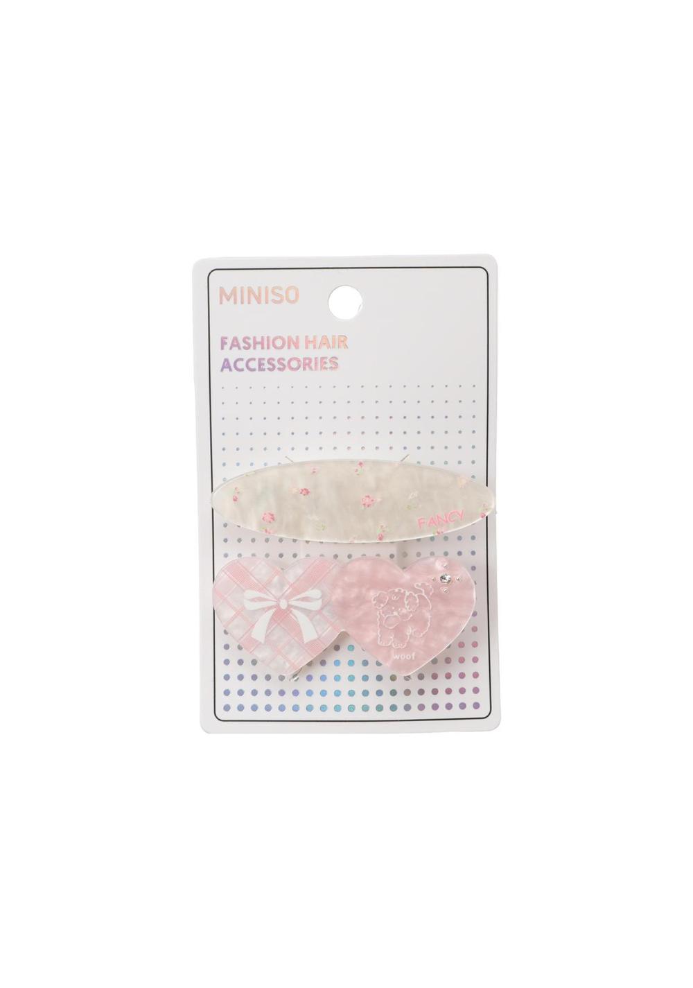Pinzas para el Cabello Estilo Coreano 2 Piezas Miniso para Mujer - Vista 3