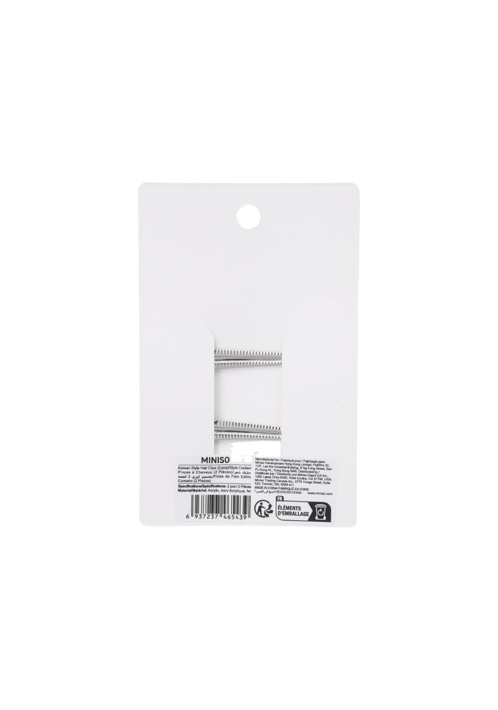 Pinzas para el Cabello Estilo Coreano 2 Piezas Miniso para Mujer - Vista 4