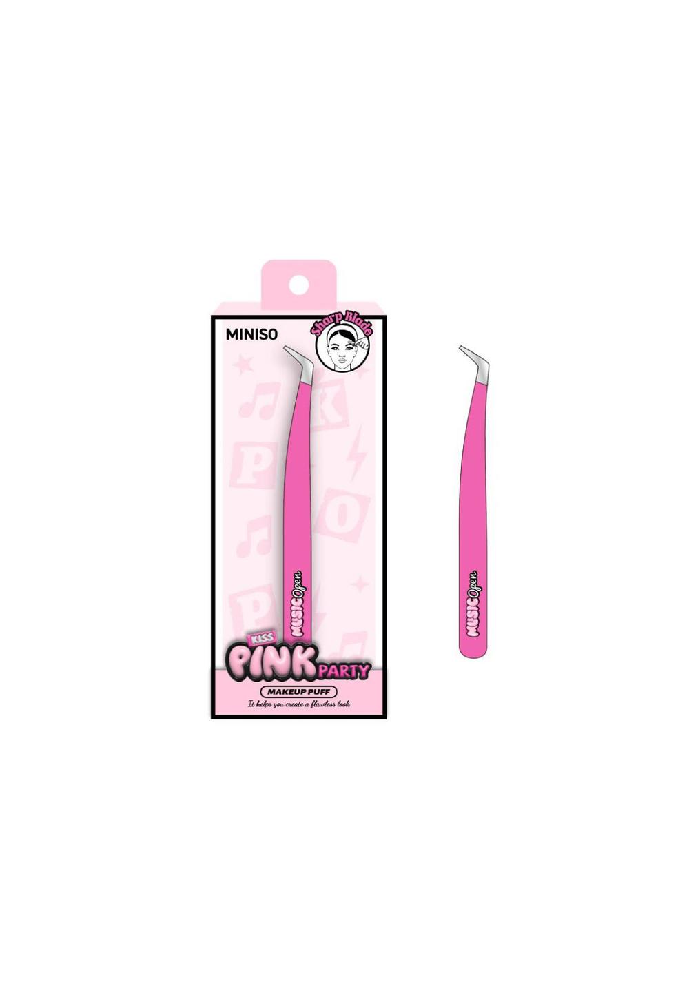 Pinzas para Extensiones de Pestañas Pink Party Miniso