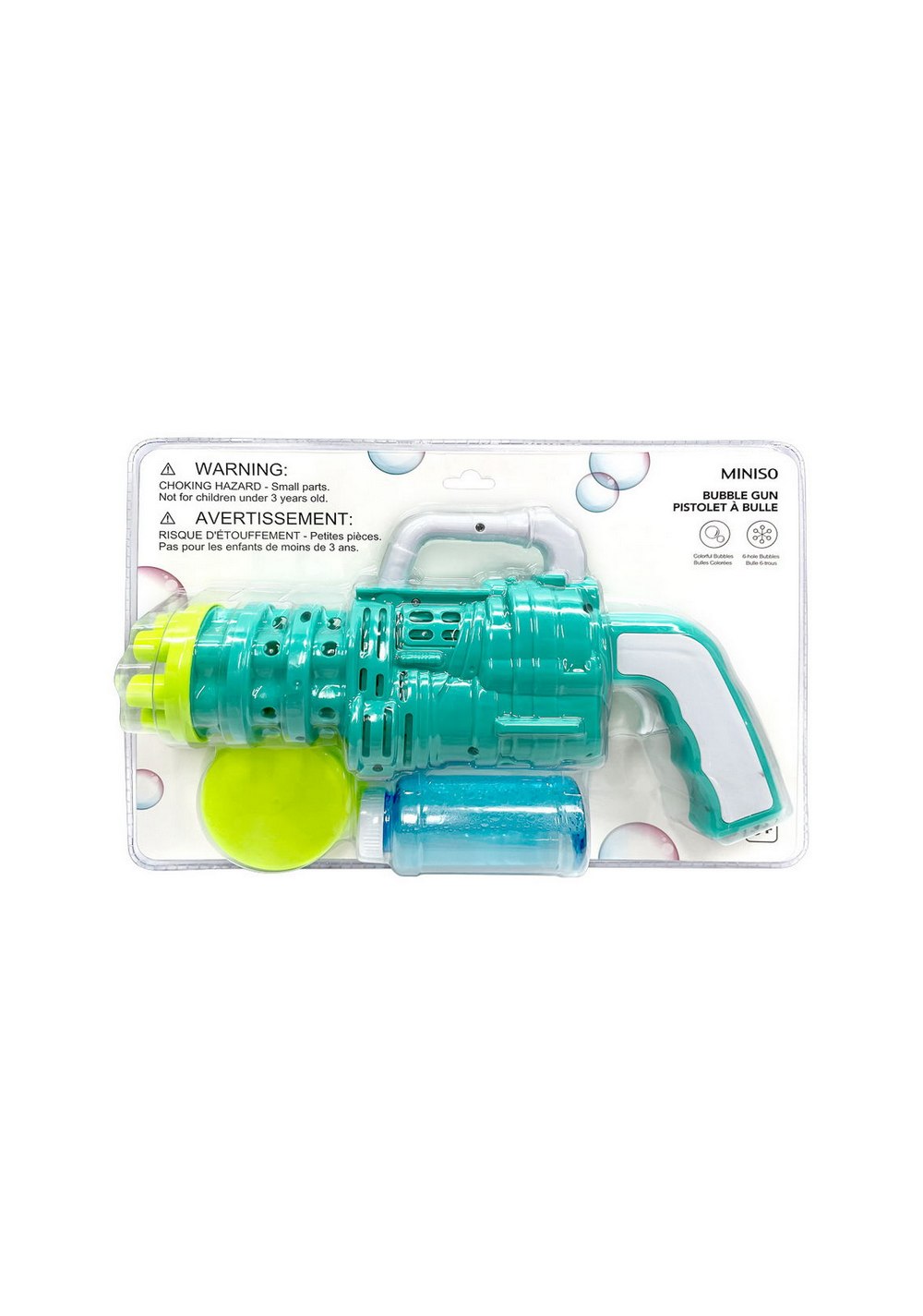 Pistola de Burbujas con Seis Agujeros Miniso