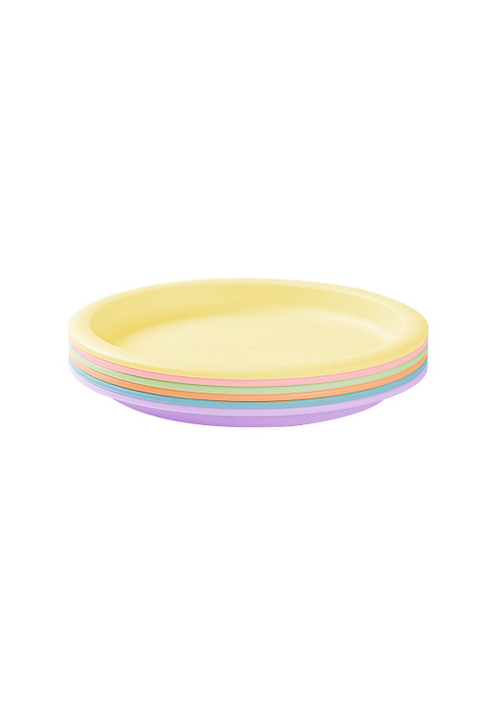 Platos Coloridos 6 Piezas Miniso