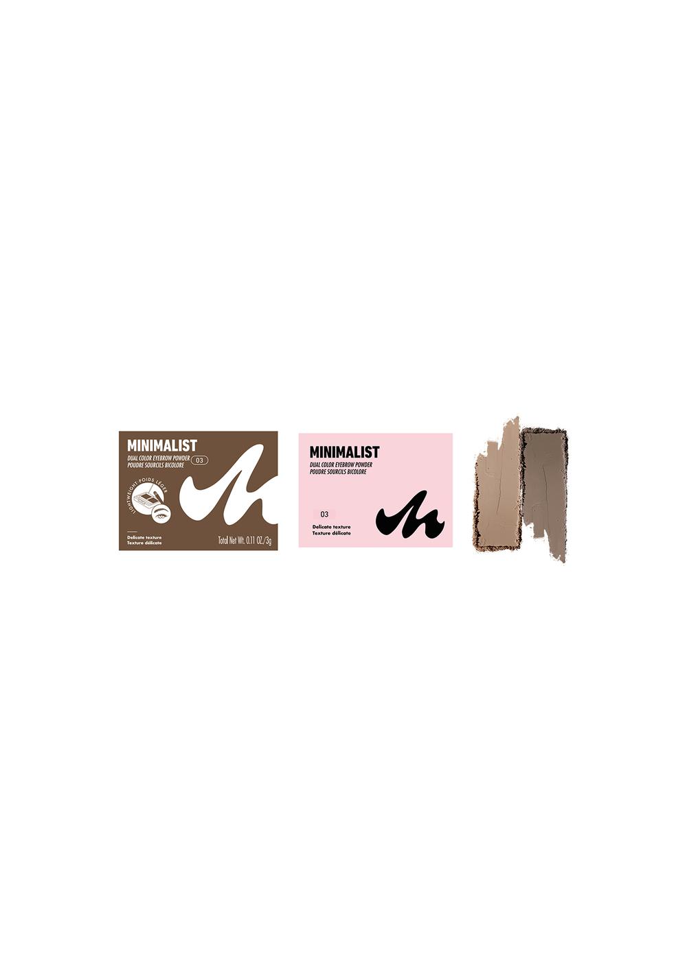 Polvo para Cejas de Doble Color Minimalista(03) Miniso