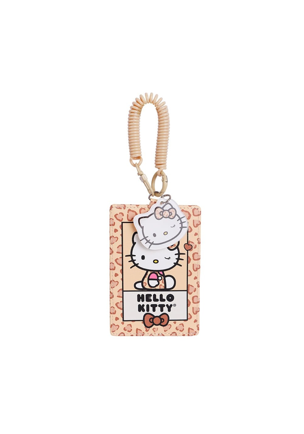Porta Credencial de Print Café Hello Kitty Leopard Miniso Unisex