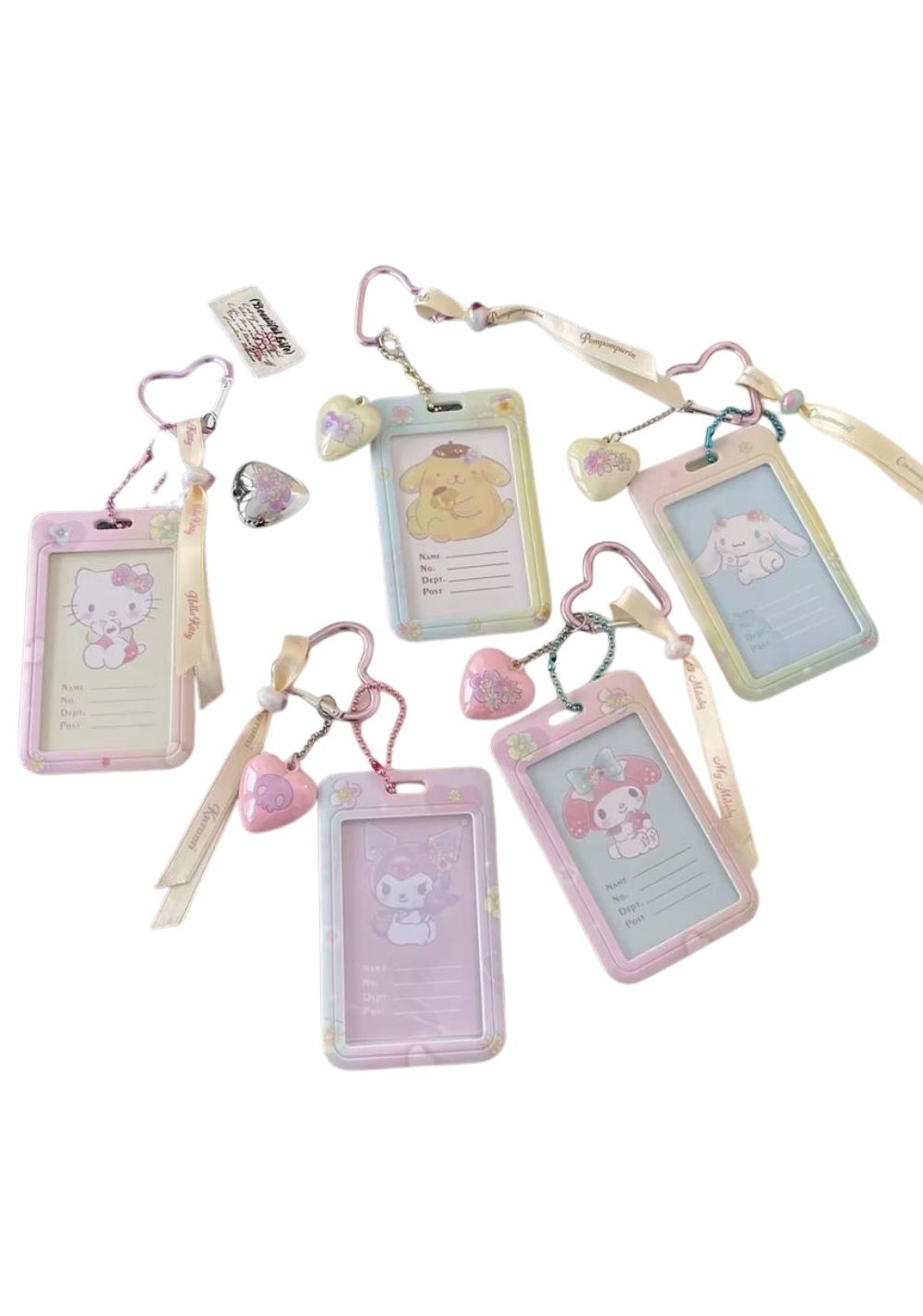 Porta Tarjetas con Forma de Corazón Hello Kitty Miniso