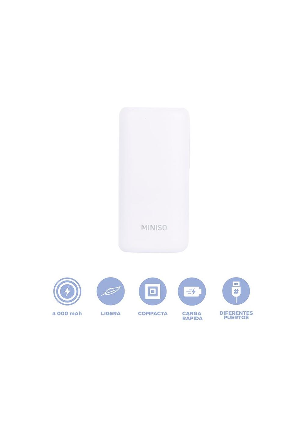 Power Bank 4000 Mah Miniso Unisex - Vista 3