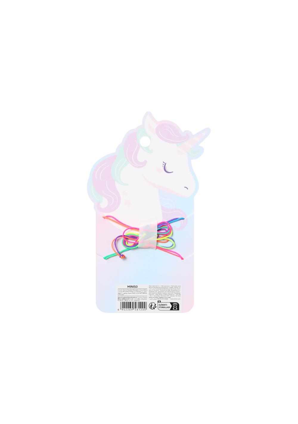Pulseras de Cuentas Serie Unicornio (2 Piezas) Miniso para Niñas - Vista 3