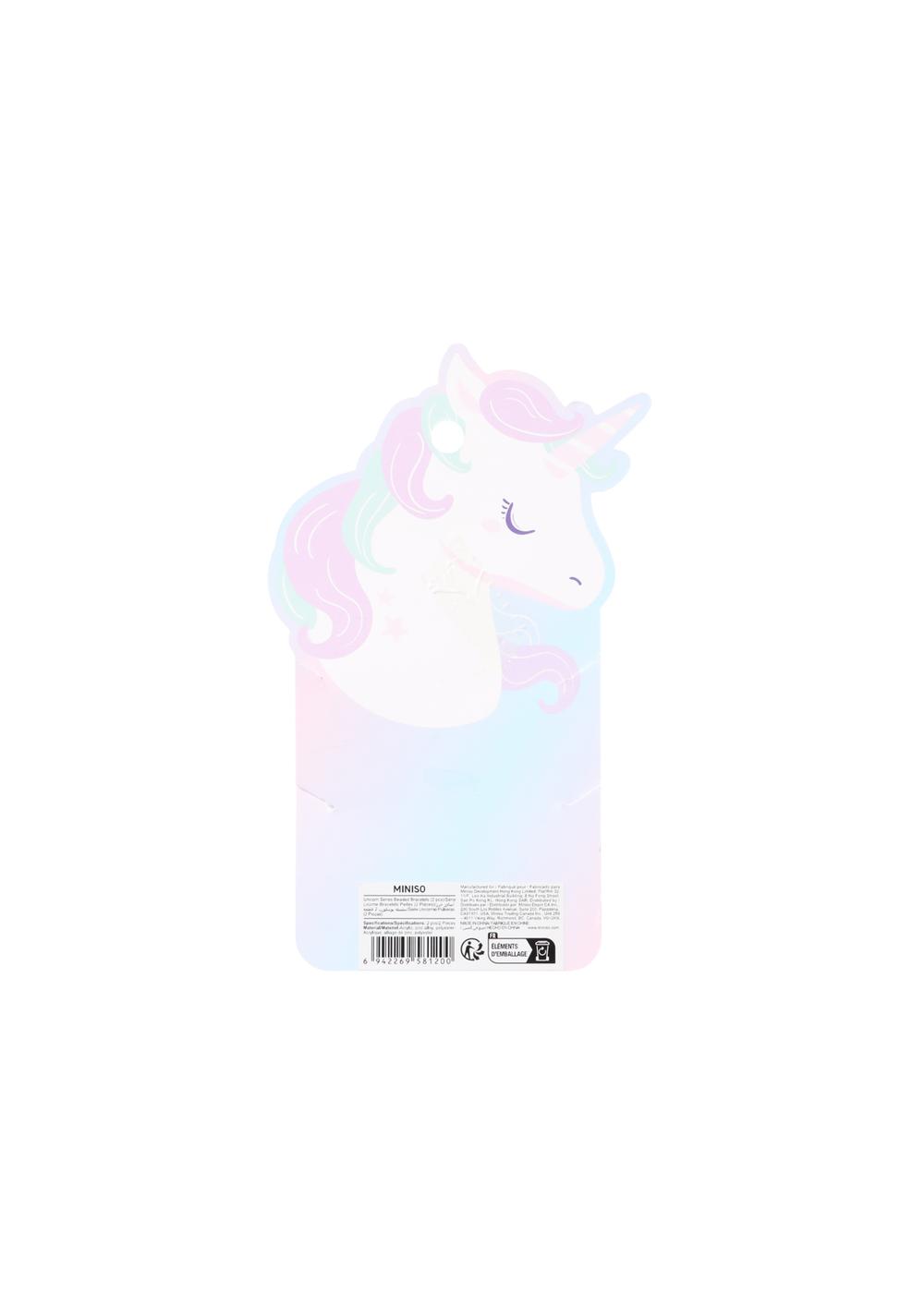 Pulseras de Cuentas Serie Unicornio (2 Piezas) Miniso para Niñas - Vista 4