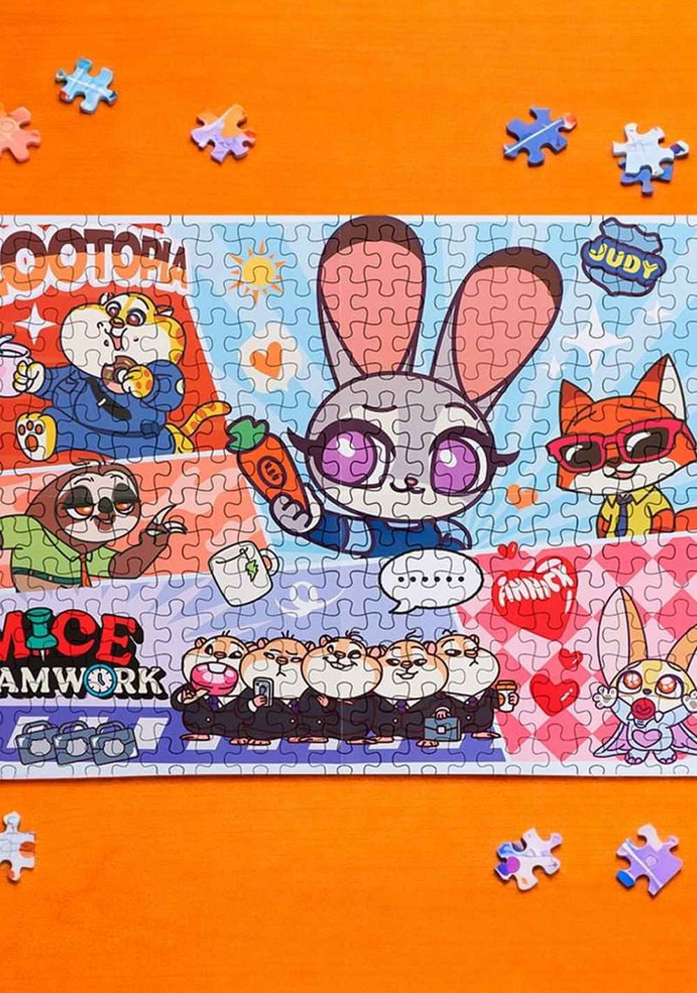 Rompecabezas 70x50 Cm Puzzle 1000 Piezas Zootopia Disney Miniso Unisex - Vista 3