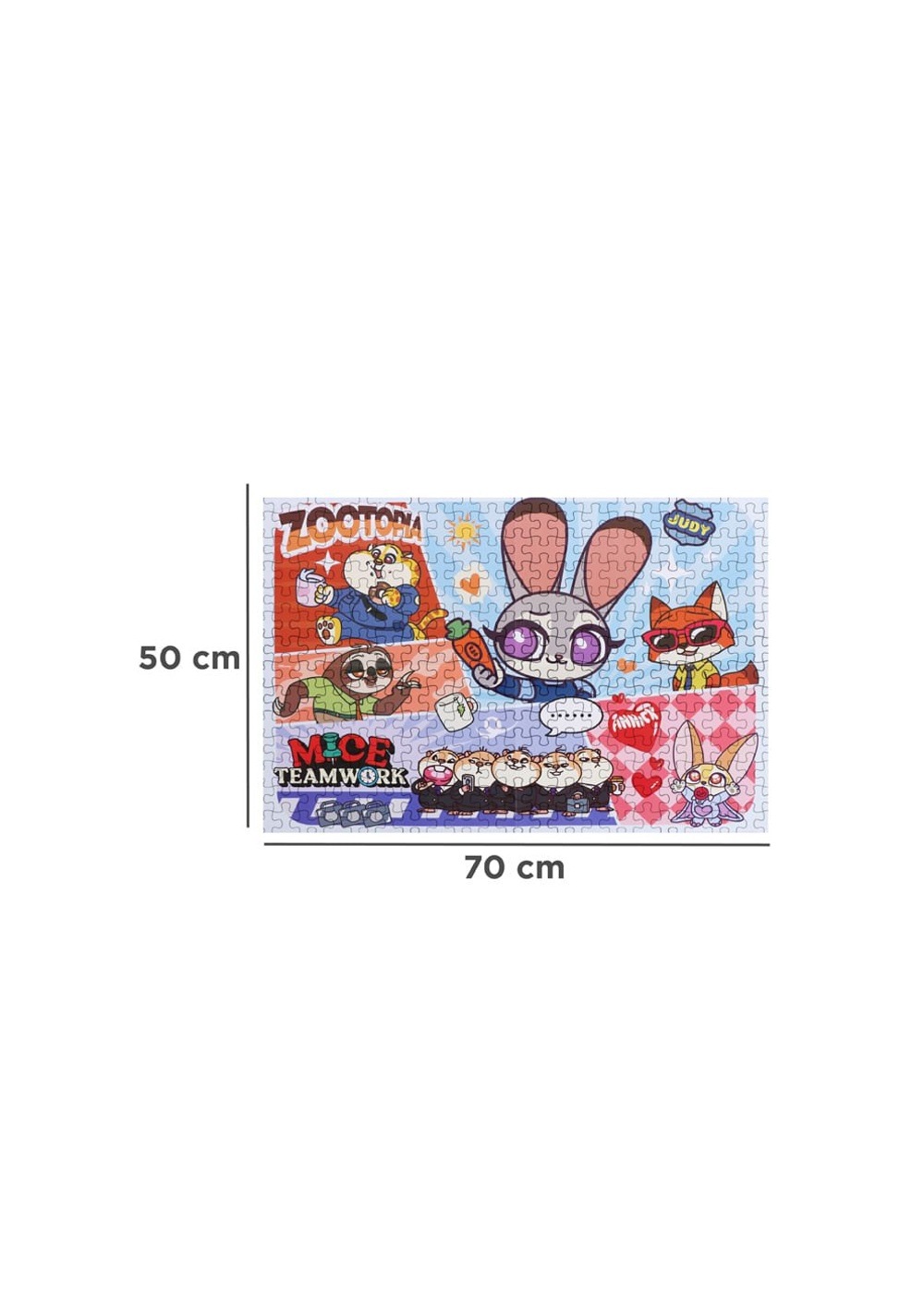Rompecabezas 70x50 Cm Puzzle 1000 Piezas Zootopia Disney Miniso Unisex - Vista 5