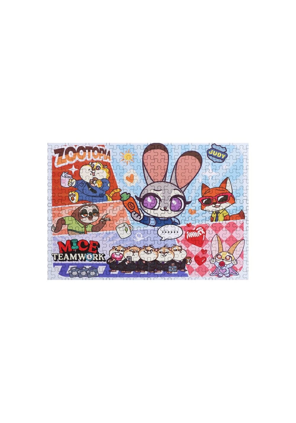 Rompecabezas 70x50 Cm Puzzle 1000 Piezas Zootopia Disney Miniso