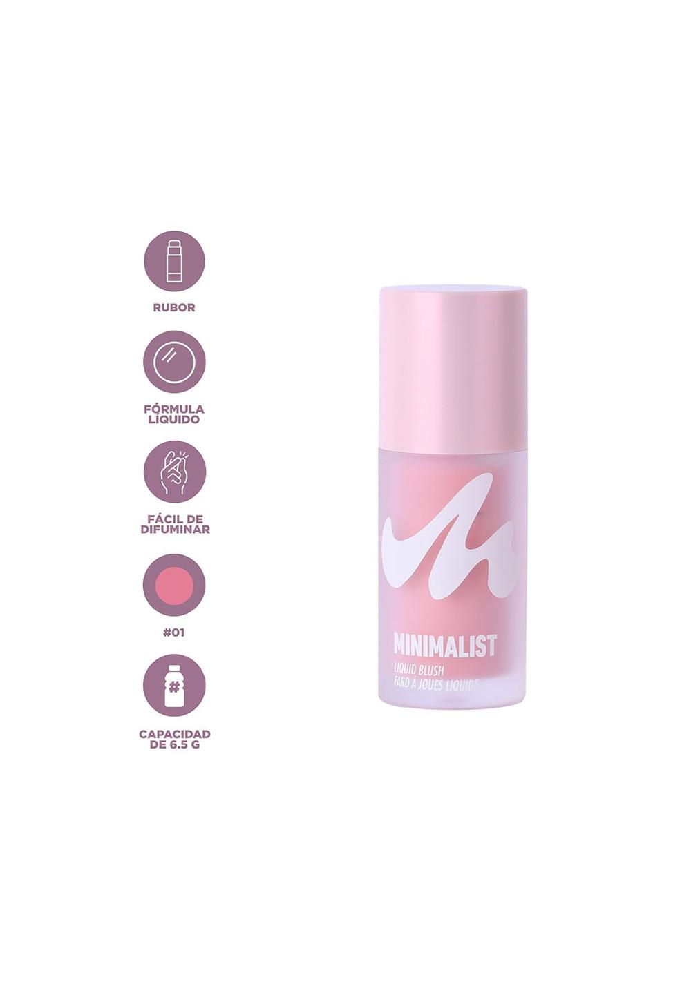 Rubor Líquido Aplicador Esponja 01 Minimalist Miniso para Mujer - Vista 4