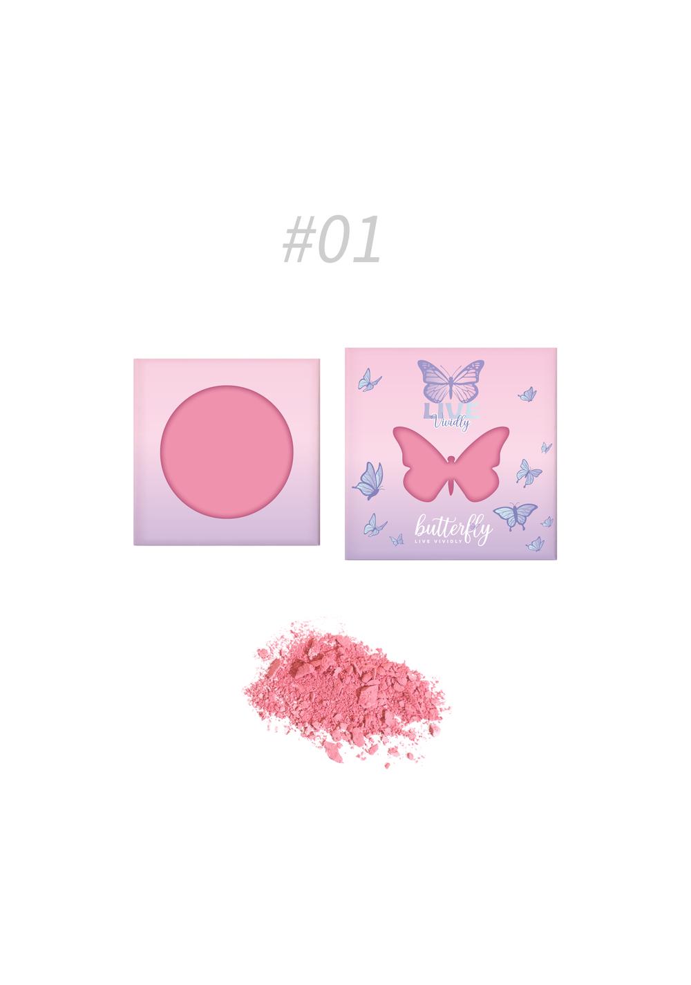 Rubor en Polvo Live Vividly Tono 01 3. 5 Gr Miniso
