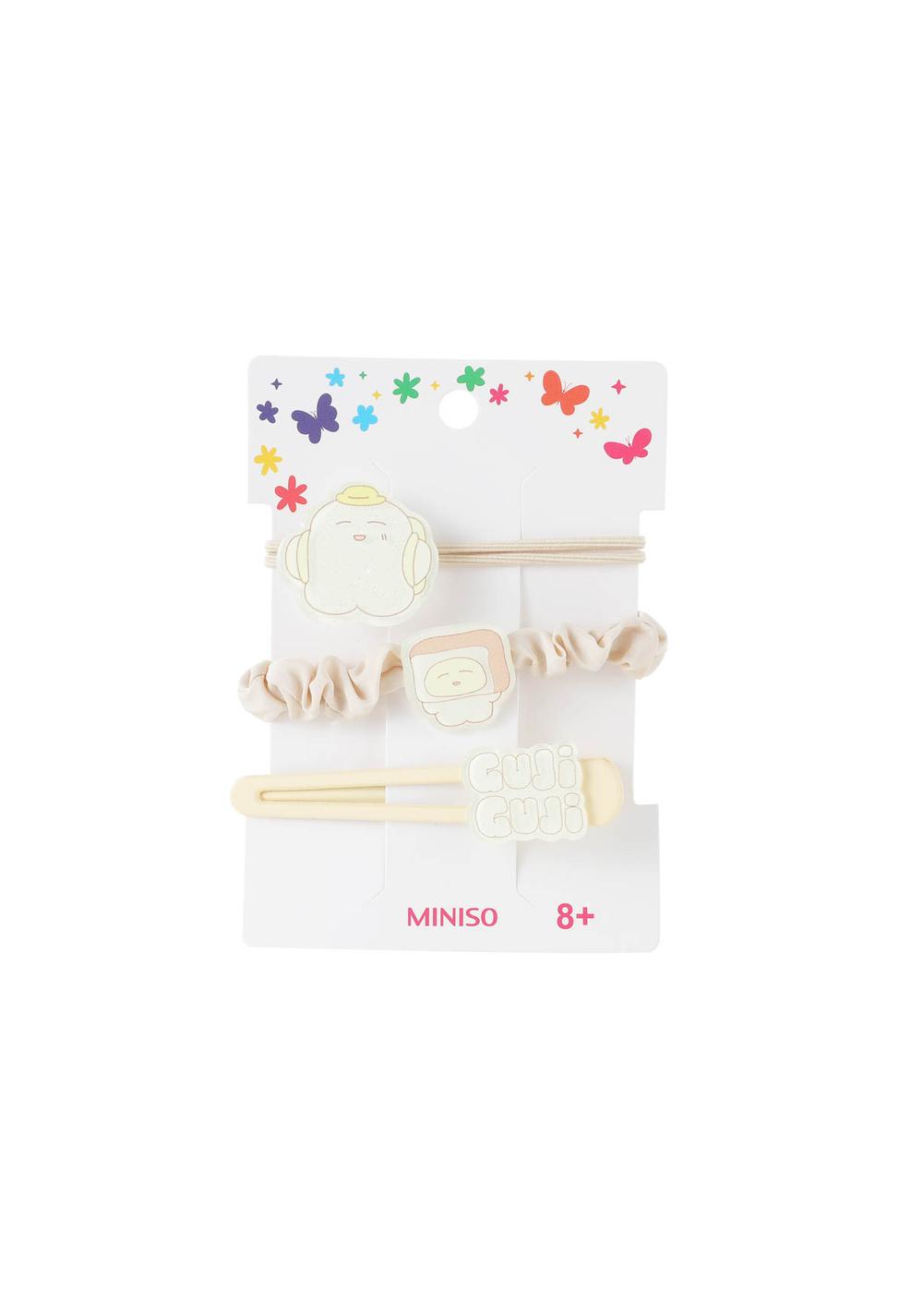 Set de 3 Colas para Cabello Estilo Coreano Bread Baking Miniso para Mujer - Vista 5