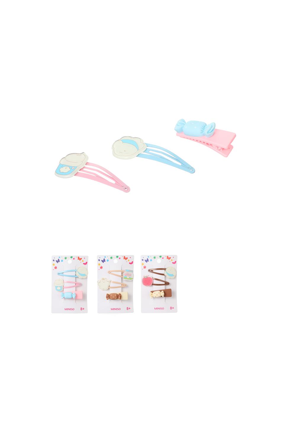 Set de 3 Ganchos para el Cabello Panadería Guji Miniso