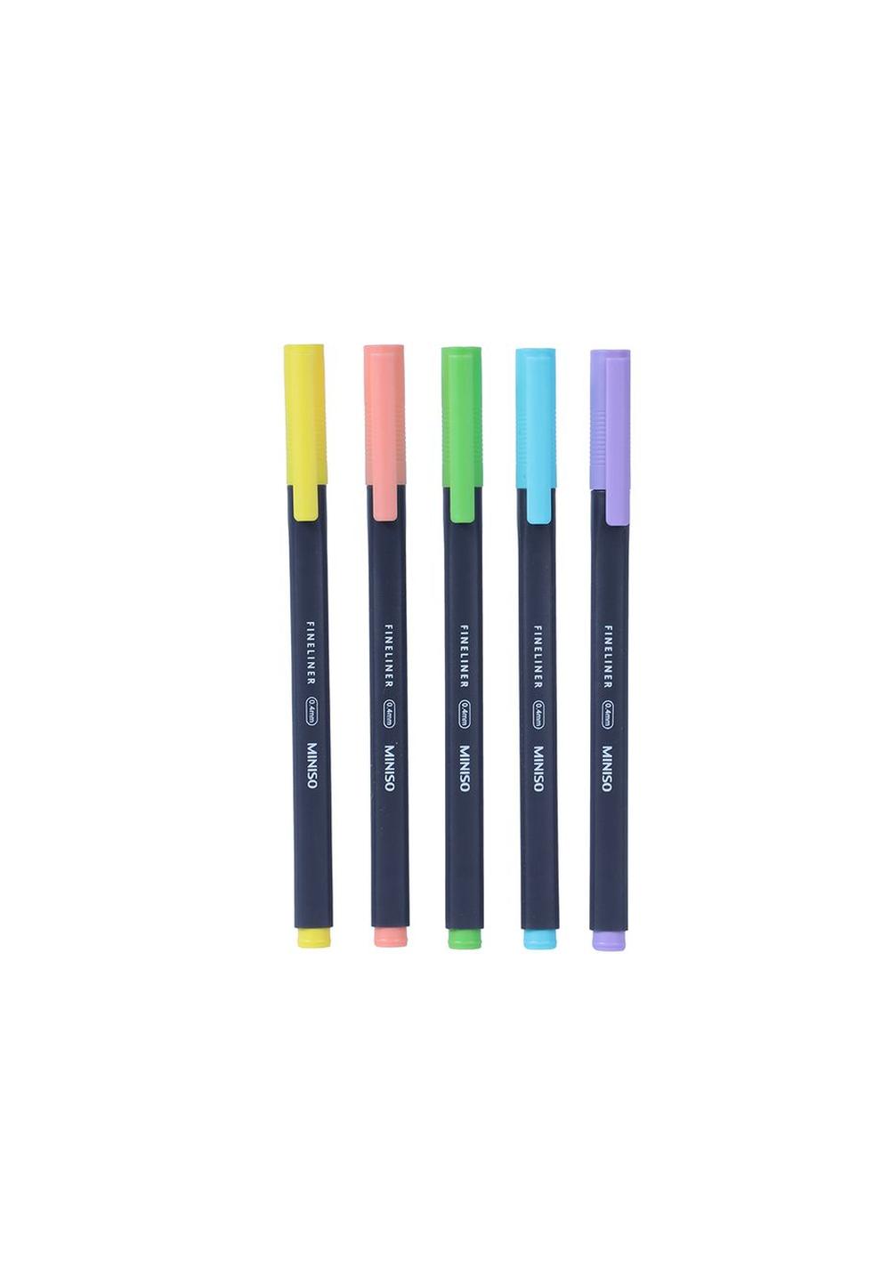 Set de 7 Bolígrafos de Gel 0,4 Mm Miniso