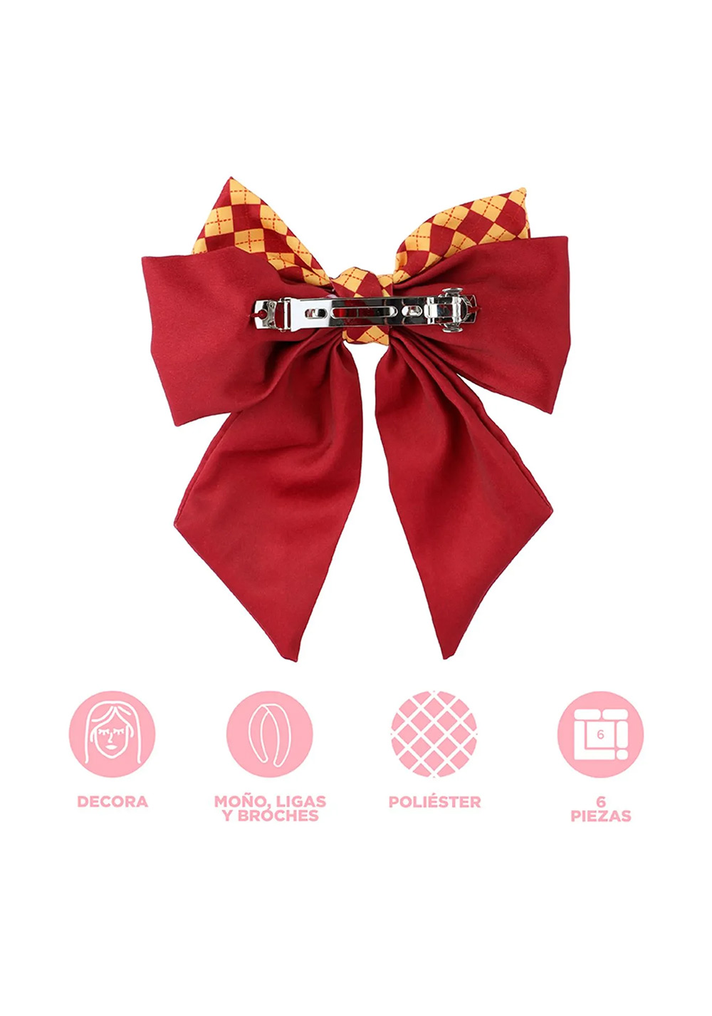 Set de Accesorios para Cabello Gryffindor Harry Potter Miniso para Mujer - Vista 3