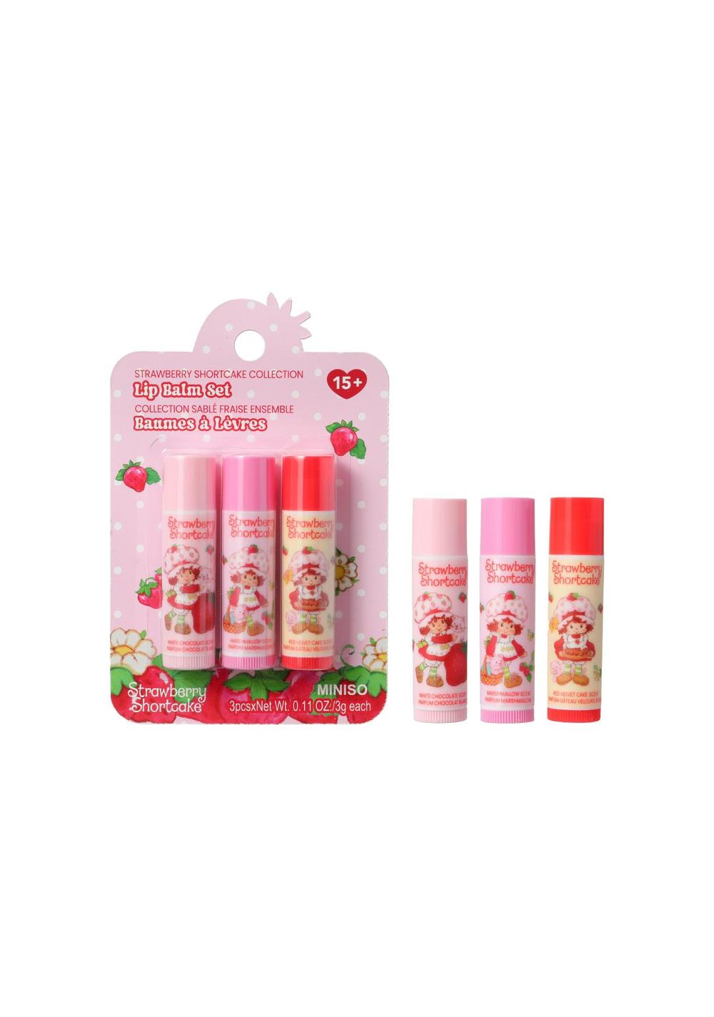 Set de Bálsamos Labiales Strawberry Shortcake Miniso